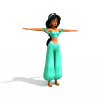 阿拉丁女-角色人体-小孩-VR/AR模型-3D城