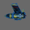 The Wasp - Alien Gunship-VR/AR模型-3D城