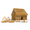 小屋-建筑-住宅-VR/AR模型-3D城