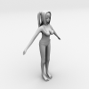 内衣绣-角色人体-女人-VR/AR模型-3D城