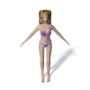 内衣绣-角色人体-女人-VR/AR模型-3D城