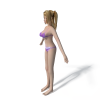 内衣绣-角色人体-女人-VR/AR模型-3D城