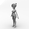 女孩角色-角色人体-角色-VR/AR模型-3D城