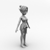 女孩角色-角色人体-角色-VR/AR模型-3D城