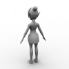 女孩角色-角色人体-角色-VR/AR模型-3D城
