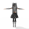 黑白小姐-角色人体-角色-VR/AR模型-3D城