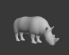 犀牛-动植物-哺乳动物-VR/AR模型-3D城