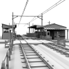小型火车车站-建筑-VR/AR模型-3D城