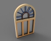 old-style-estonian-window-detailed-建筑-家具-工业CAD模型-3D城