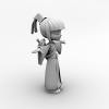 小道士-角色人体-角色-VR/AR模型-3D城