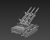 装甲导弹车-军事-装备-VR/AR模型-3D城