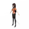 妹子-角色人体-角色-VR/AR模型-3D城