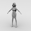 妹子-角色人体-角色-VR/AR模型-3D城