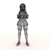 小女孩-角色人体-角色-VR/AR模型-3D城