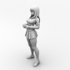 小女孩-角色人体-角色-VR/AR模型-3D城