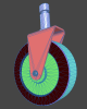simple-swivel-caster-汽车-其它-工业CAD模型-3D城