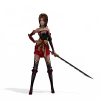 东洋女剑士-角色人体-角色-VR/AR模型-3D城