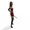东洋女剑士-角色人体-角色-VR/AR模型-3D城