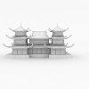 剑网三扬州忠义堂-建筑-科幻-VR/AR模型-3D城