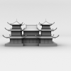 剑网三扬州忠义堂-建筑-科幻-VR/AR模型-3D城