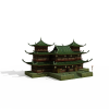 剑网三扬州忠义堂-建筑-科幻-VR/AR模型-3D城