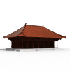 佛教寺庙-建筑-古建筑-VR/AR模型-3D城
