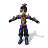 热血江湖60邪刀-角色人体-女人-VR/AR模型-3D城