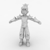 热血江湖60邪刀-角色人体-女人-VR/AR模型-3D城