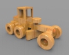 transport-fleet-8-grader-wooden-toy-文体生活-玩具-工业CAD模型-3D城