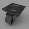 Miniature caster wheel-建筑-其它-工业CAD模型-3D城