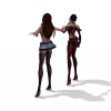 24416 横扫天下两个美女-角色人体-角色-VR/AR模型-3D城