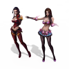 24416 横扫天下两个美女-角色人体-角色-VR/AR模型-3D城
