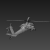 阿帕奇-飞机-军事飞机-VR/AR模型-3D城
