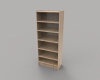 wooden-bookcase-建筑-家具-工业CAD模型-3D城