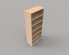 wooden-bookcase-建筑-家具-工业CAD模型-3D城