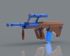 steyr-aug-bullpup-rifle-军事-武器-工业CAD模型-3D城
