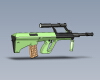 steyr-aug-bullpup-rifle-军事-武器-工业CAD模型-3D城