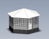 The pavilion-建筑-设施-工业CAD模型-3D城