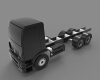 mercedes-actross-truck-6x6-汽车-重型车-工业CAD模型-3D城