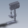 Upright drilling machine-工业设备-机器设备-工业CAD模型-3D城