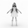 妹子-角色人体-角色-VR/AR模型-3D城