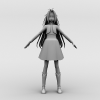 妹子-角色人体-角色-VR/AR模型-3D城
