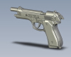 bruni-mod-92-firing-gun-9mm-军事-枪炮-工业CAD模型-3D城