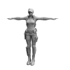 特工女-角色人体-角色-VR/AR模型-3D城
