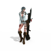 性感女战士-角色人体-角色-VR/AR模型-3D城