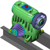 worm-gear-a-sectional-工业设备-机器设备-工业CAD模型-3D城