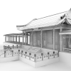 中式古典建筑-建筑-古建筑-VR/AR模型-3D城