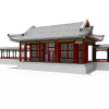中式古典建筑-建筑-古建筑-VR/AR模型-3D城