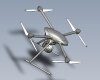 x4-drone-and-gimbal-concept-飞机-其它-工业CAD模型-3D城