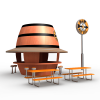根啤酒展位-建筑-办公-VR/AR模型-3D城